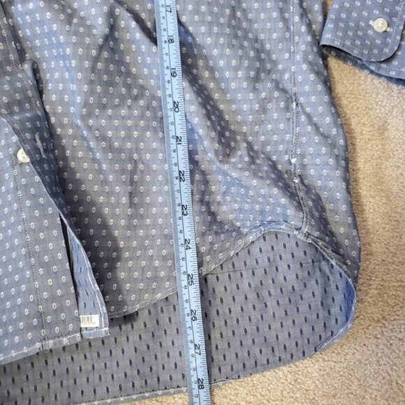 J. Crew Slim Fit Dotted Pattern Preppy Casual Business Fitted Shirt M - Picture 6 of 8